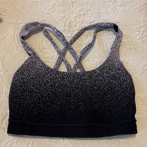 Lululemon Athletica Black and White Sports Bra